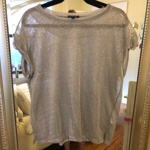 Topshop silver top